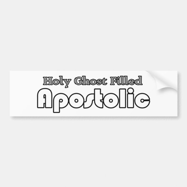 Apostolic Bumper Sticker (Front)