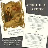 Apostolic Pardon Long Form Latin Prayer