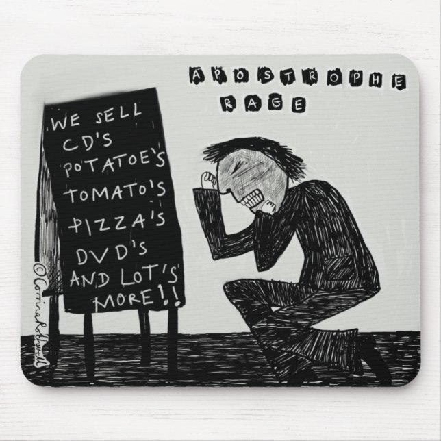 Apostrophe Rage Mouse Pad (Front)
