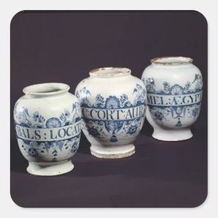 Apothecaries' drug jars, c.1740 square sticker