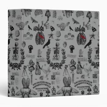 Apothecary 3 Ring Binder by EndlessVintage at Zazzle