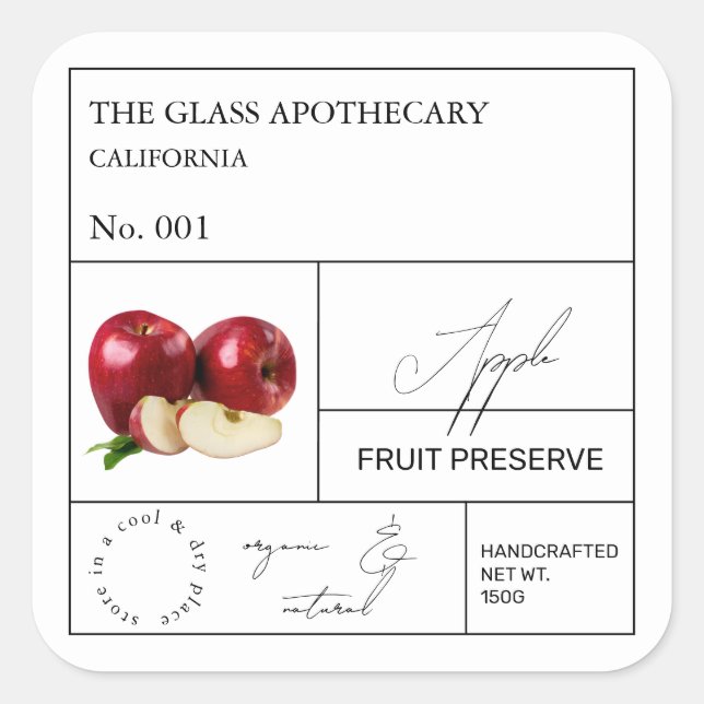 Apothecary Apple Label (Front)