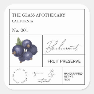 Apothecary Blackcurrant Label