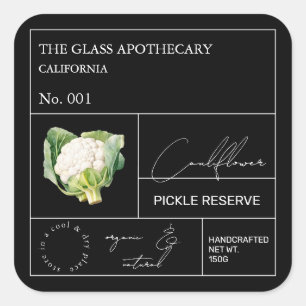 Apothecary Cauliflower Label