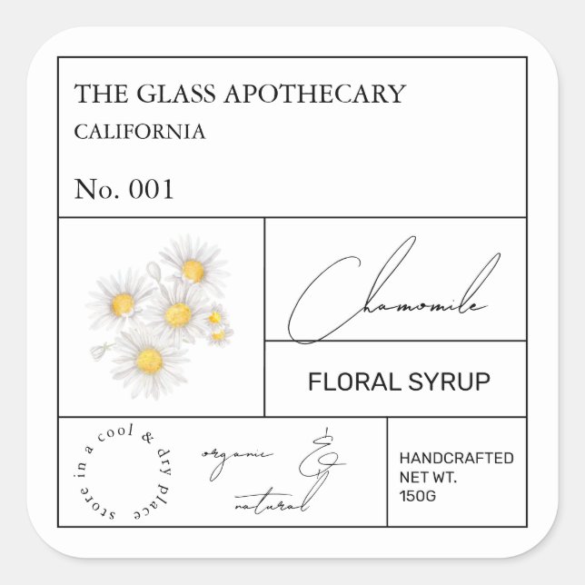 Apothecary Chamomile Label (Front)