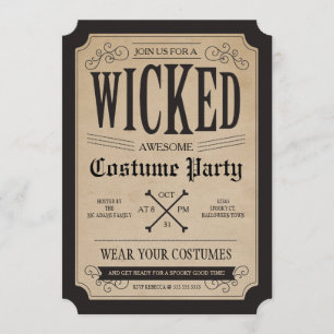 Apothecary Halloween Party Invite