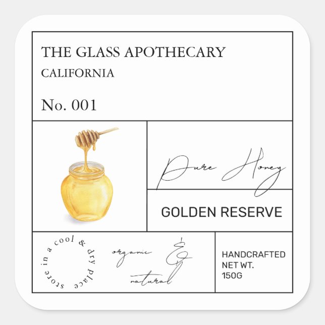 Apothecary Honey Label (Front)