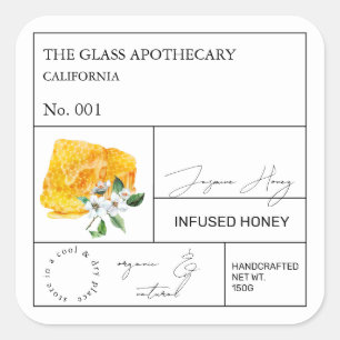 Apothecary Jasmine Infused Honey Label