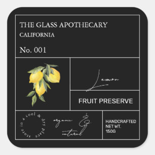 Apothecary Lemon Label