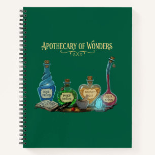 Apothecary of Wonders Magical Fantasy Notebook