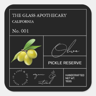 Apothecary Olive Label