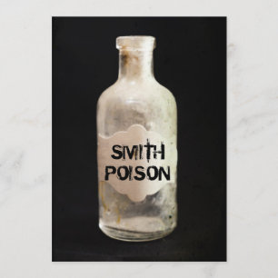 Apothecary Poison Halloween Party Adult Invitation