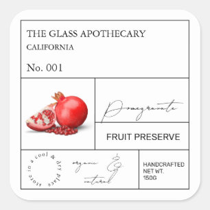 Apothecary Pomegranate Label