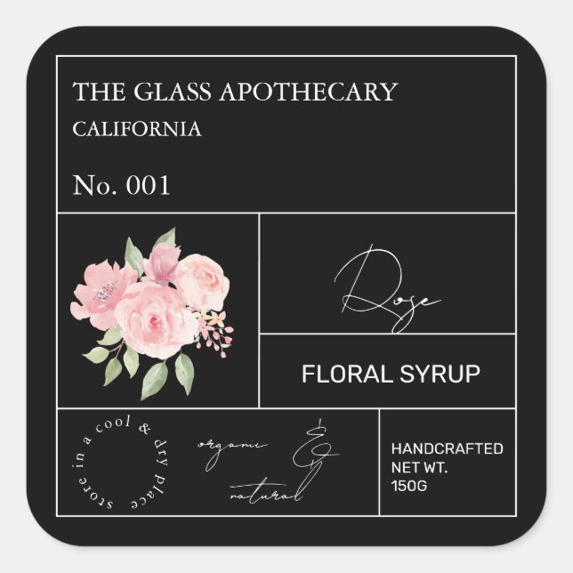 Apothecary Rose Label (Front)