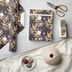 Apothecary Scrapbook (Solar Corona) Wrapping Paper