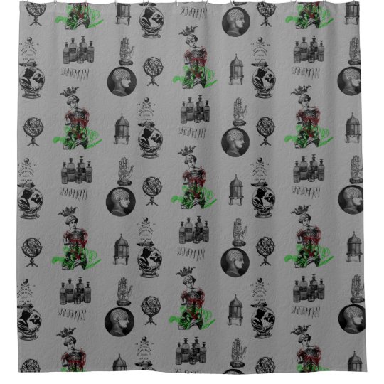 Apothecary Shower Curtain Zazzle Com