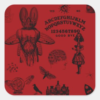 Apothecary Square Sticker by EndlessVintage at Zazzle