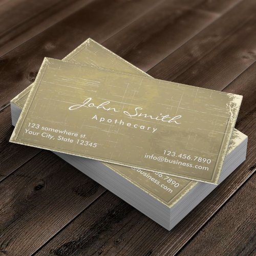 Apothecary Vintage Old Paper Medical Business Card