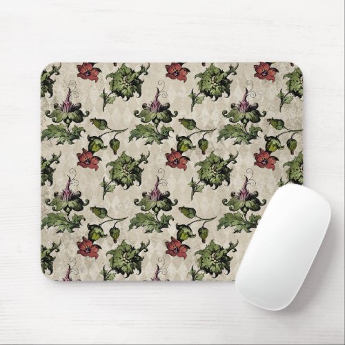 Apothecary Witch Plant  Steampunk Botanical Herbs Mouse Pad