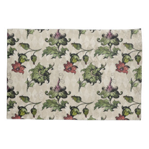 Apothecary Witch Plant   Steampunk Botanical Herbs Pillow Case