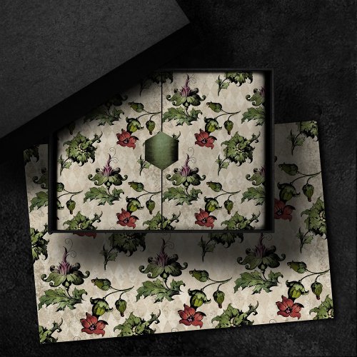 Apothecary Witch Plant  Steampunk Botanical Herbs Tissue Paper