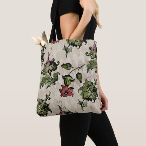 Apothecary Witch Plant  Steampunk Botanical Herbs Tote Bag