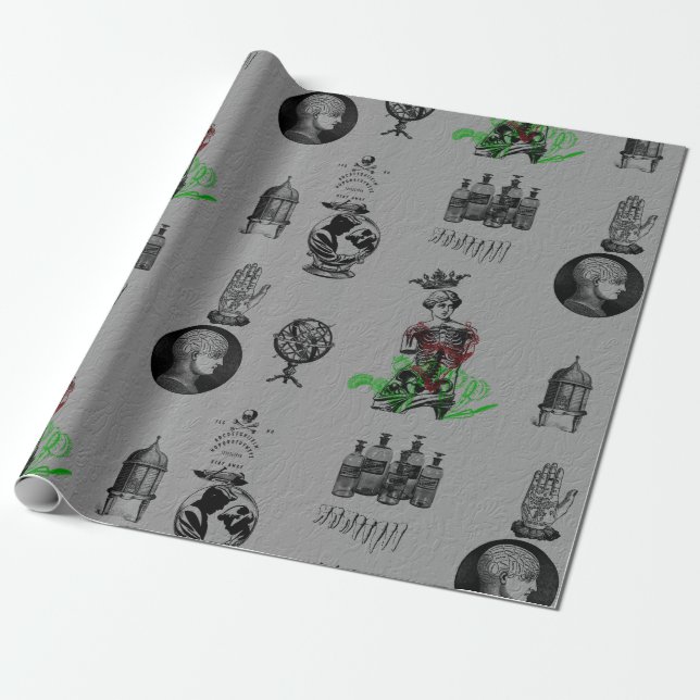 Apothecary Wrapping Paper (Unrolled)