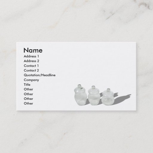 Customizable ApothecaryJars101610, Name, Address 1, Address ... Business Cards