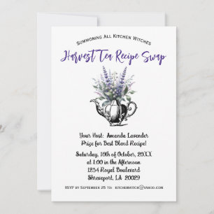 Apothecarys' Harvest Herbal Tea Party Invitation