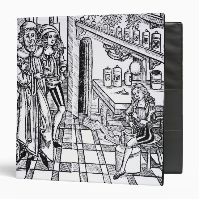 Apothecary's shop, from 'Das Buch der Cirugia' pub Binder (Front/Inside)