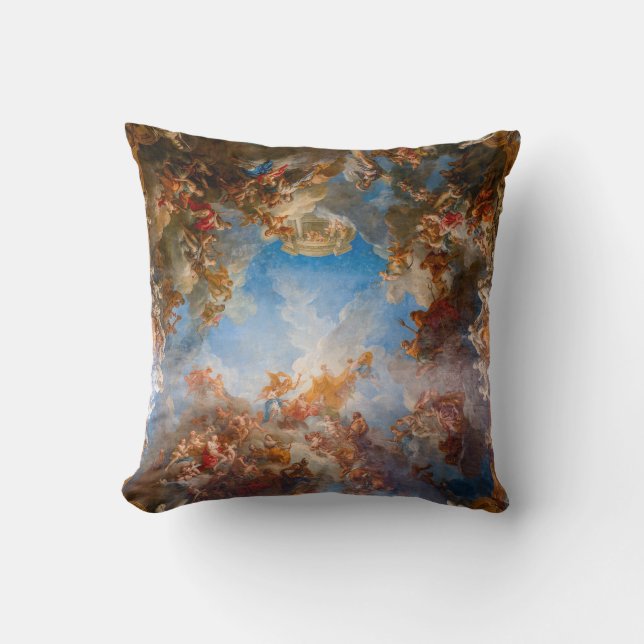 Apotheosis of Hercules in Chateau de Versailles Throw Pillow (Front)