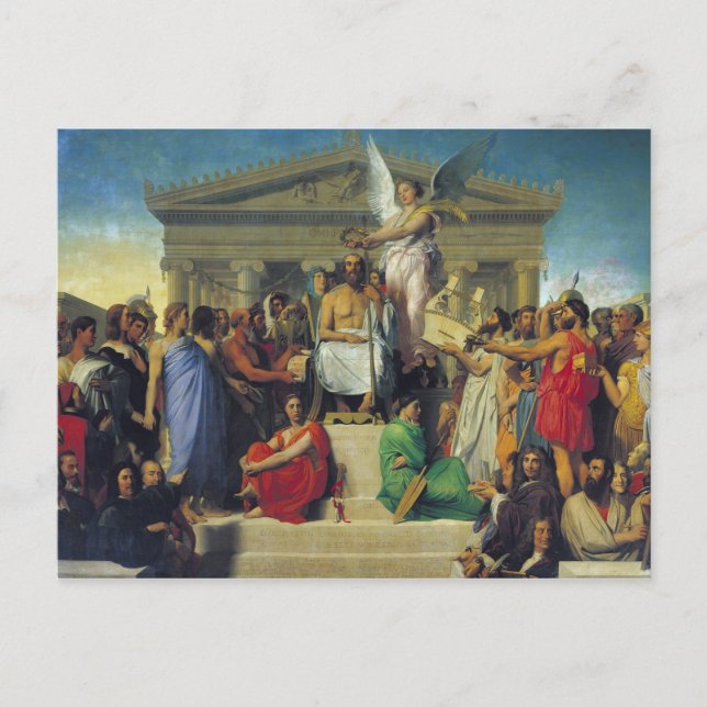 Apotheosis of Homer, 1827 Postcard (Front)