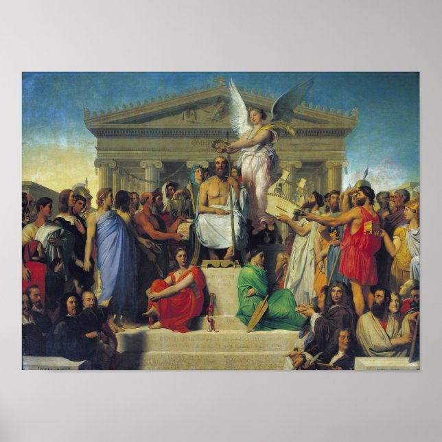 Apotheosis of Homer, 1827 Poster (Front)