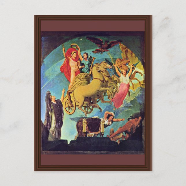 Apotheosis Of Napoleon I. By Ingres Jean Auguste D Postcard (Front)