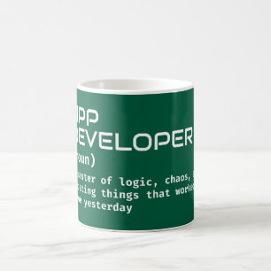 App Developer Coffee Definition – Humor Mug