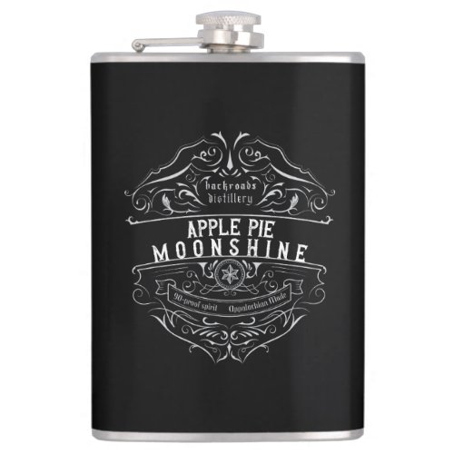 Appalachia Moonshine Label Flask