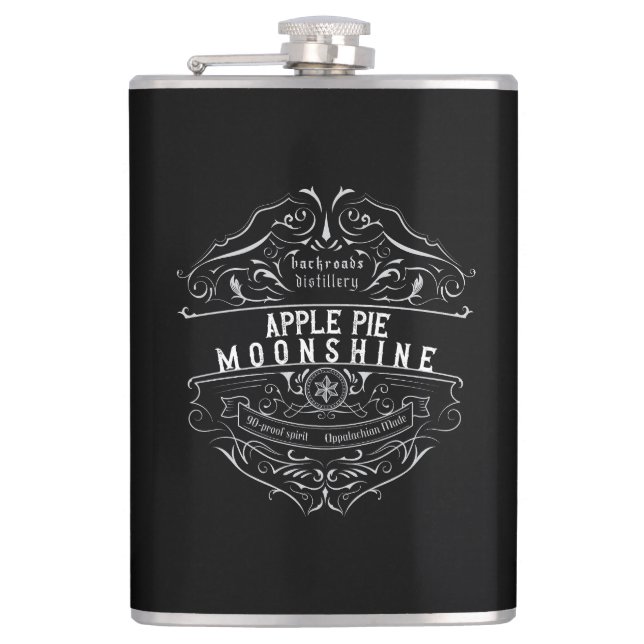 Appalachia Moonshine Label Flask (Front)