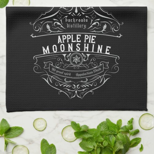 Appalachia Moonshine Label Kitchen Towel