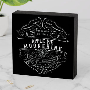 Appalachia Moonshine Label Wooden Box Sign