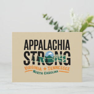 Appalachia Strong Mountain Outdoors Hiking NC  Invitation
