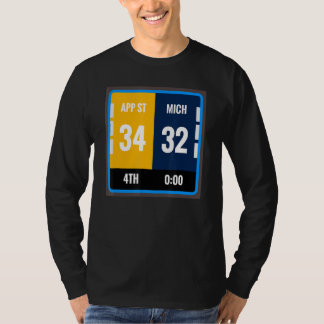 Appalachian Fan Scoreboard Football Michigan T-Shirt