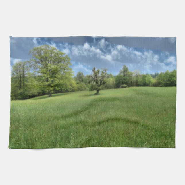 Appalachian Green Kitchen Towel (Horizontal)