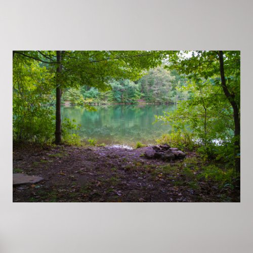 Appalachian Mountain Lake Scene Poster