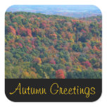 Appalachian Mountains Autumn Greetings Stickers