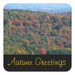 Appalachian Mountains Autumn Greetings Stickers