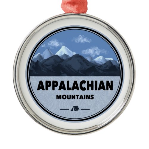 Appalachian Mountains Camping Metal Ornament