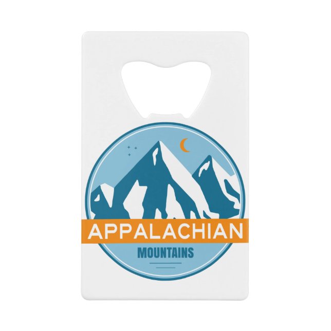 Appalachian Mountains Credit Card Bottle Opener (Front)