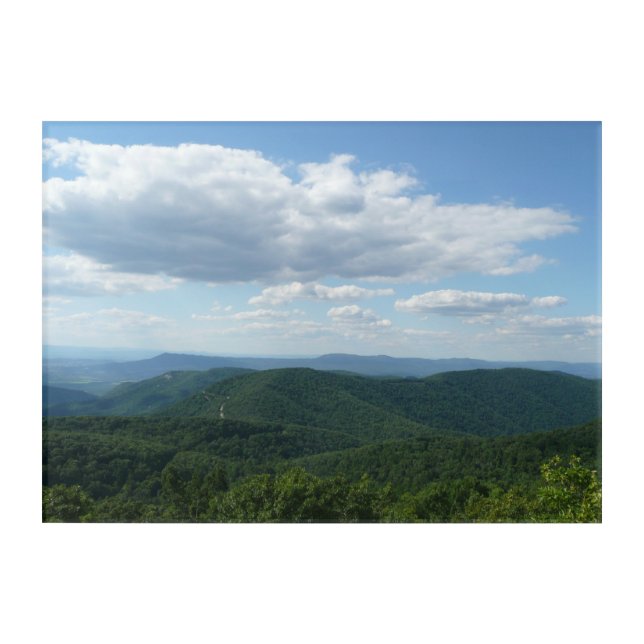 Appalachian Mountains I Shenandoah Acrylic Print (Front)