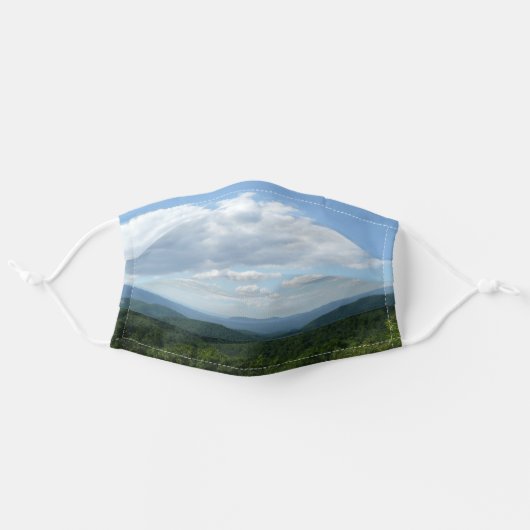 Appalachian Mountains I Shenandoah Adult Cloth Face Mask (Front, Unfolded)