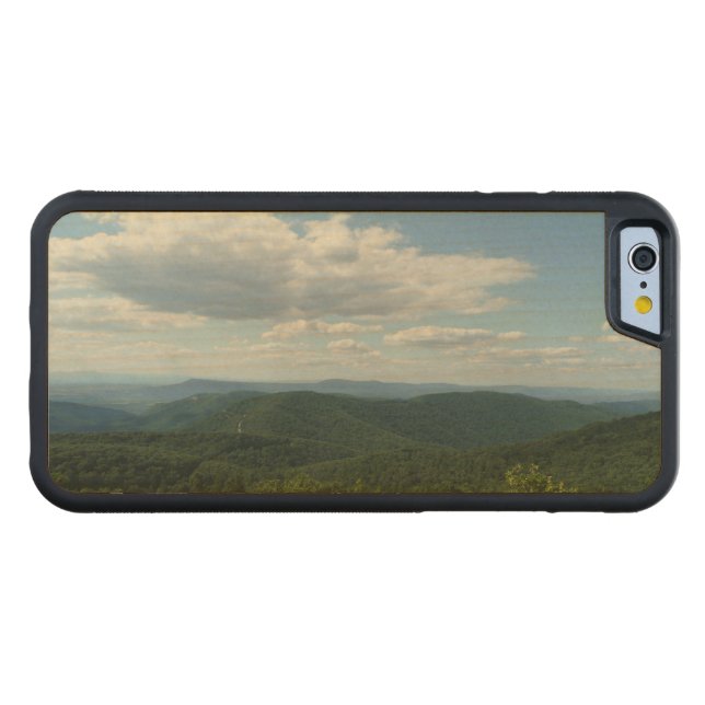 Appalachian Mountains I Shenandoah Carved Wood iPhone Case (Front (horizontal))